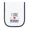 imageLuvable Friends Unisex Baby Cotton Burp Cloths with Fiber Filling Dinosaur One SizeHearts Boy Mommy