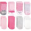 imageLuvable Friends Unisex Baby Cotton Rich Terry Socks 16PackHippo Cat