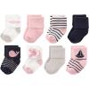 imageLuvable Friends Unisex Baby Cotton Rich Terry Socks 16PackSailboat