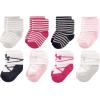 imageLuvable Friends Unisex Baby Cotton Rich Terry Socks 16PackStripe Ballet