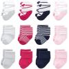 imageLuvable Friends Unisex Cotton Rich Baby Terry Socks 24PackStripe Ballet