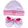 imageLuvable Friends Baby Girls Cap and Booties SetPink