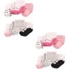 imageLuvable Friends Baby Newborn and Baby Socks Multipack SetPink Black Shoes 12piece