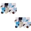 imageLuvable Friends Baby Newborn and Baby Terry Socks MultipackBlue Brown 16piece