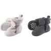 imageLuvable Friends Boy Cozy Fleece Booties 2Pack Gray Charcoal Heather 612 Months