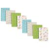 imageLuvable Friends Cotton Poly Flannel Burp Cloths Multipack Girl Feathers 8Pack One SizeAbc 8pack