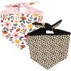 imageLuvable Friends Dog Reversible Pet Dog and Cat Bandana Bibs 2pk Botanical Leopard One SizeBotanical Leopard