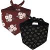 Burgundy Floral Hearts