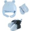 imageLuvable Friends Fleece Winter Hat Mittens and Booties SetNavy