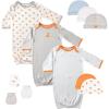 imageLuvable Friends Gown Cap and Scratch Mitten SetFox
