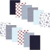 imageLuvable Friends Hudson Baby Flannel Burp Cloths 12pk SetCoastal Lighthouse