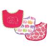imageLuvable Friends Safari Themed Baby Drooler Bibs Pink 3CountPink