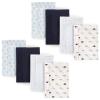 imageLuvable Friends Unisex Baby Cotton Flannel Burp Cloths Bull Dog 8Pack One SizeTurtles 8 Pack