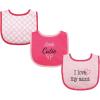 imageLuvable Friends Unisex Baby Cotton Terry Drooler Bibs with Fiber FillingGirl Aunt