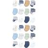 imageLuvable Friends Unisex Cotton Rich Baby Terry Socks 24PackSafari