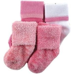 imageLuvable Friends 4 Pack Classic Fuzzy SocksPink