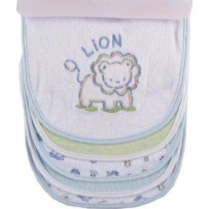 imageLuvable Friends 5 Pack Safari Bibs Collection BlueBlue
