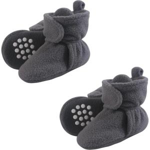 imageLuvable Friends Baby Cozy Fleece Booties MultipackCharcoal 2piece