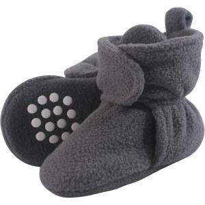 imageLuvable Friends Baby Girls Cozy Fleece BootiesCharcoal
