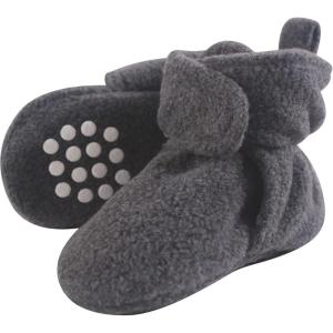 imageLuvable Friends Baby Girls Cozy Fleece BootiesCharcoal Heather