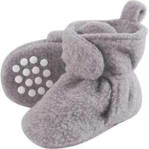 imageLuvable Friends Baby Girls Cozy Fleece BootiesHeather Gray
