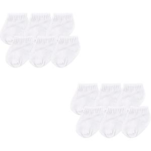 imageLuvable Friends Baby Newborn and Baby Socks Multipack SetWhite 12piece