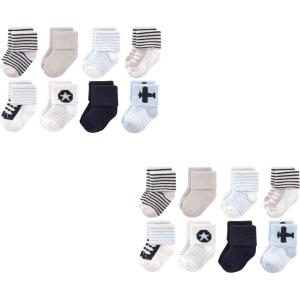 imageLuvable Friends Baby Newborn and Baby Terry Socks MultipackAirplane 16piece