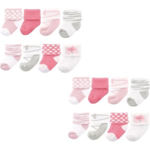 imageLuvable Friends Baby Newborn and Baby Terry Socks MultipackBallet 16piece