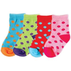 imageLuvable Friends Basic Crew Socks 4 Pack Pink 612 months