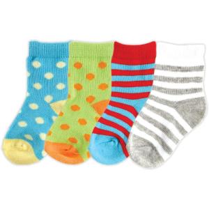 imageLuvable Friends Basic Crew Socks 4 Pack Teal 06 months