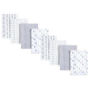 imageLuvable Friends Cotton Poly Flannel Burp Cloths Multipack Girl Feathers 8Pack One SizeBoy Feathers 8pack