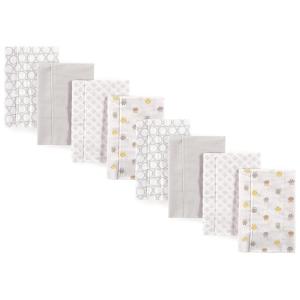 imageLuvable Friends Cotton Poly Flannel Burp Cloths Multipack Girl Feathers 8Pack One SizeOwl 8pack