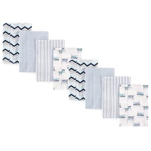 imageLuvable Friends Cotton Poly Flannel Burp Cloths Multipack Girl Feathers 8Pack One SizeTrain 8pack