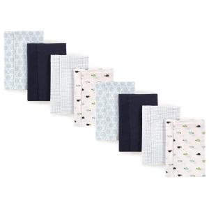 imageLuvable Friends Cotton Poly Flannel Burp Cloths Multipack Girl Feathers 8Pack One SizeTurtle 8pack