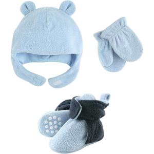 imageLuvable Friends Fleece Winter Hat Mittens and Booties SetNavy