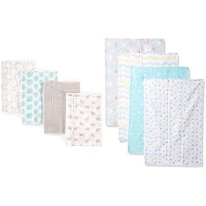 imageLuvable Friends Girl Cotton Flannel Burp Cloth 8Pack Elephant Basic ElephantElephant Basic Elephant