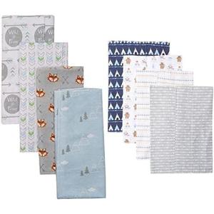 imageLuvable Friends Girl Cotton Flannel Burp Cloth 8Pack Elephant Basic ElephantWild Free Tribe