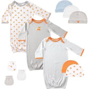 imageLuvable Friends Gown Cap and Scratch Mitten SetFox