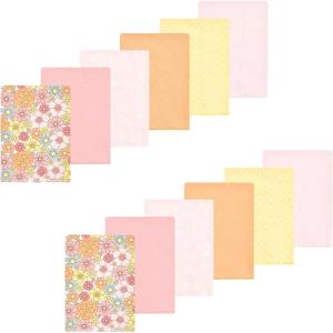 imageLuvable Friends Hudson Baby Flannel Burp Cloths 12pk SetFloral Bliss