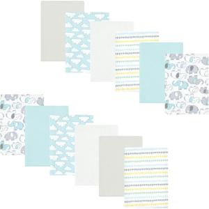 imageLuvable Friends Hudson Baby Flannel Burp Cloths 12pk SetNew Elephant