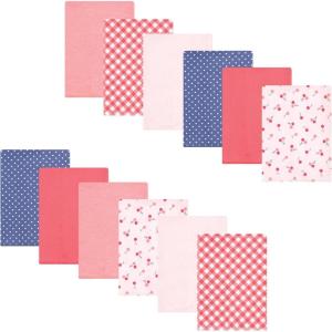 imageLuvable Friends Hudson Baby Flannel Burp Cloths 12pk SetSweet Cherries