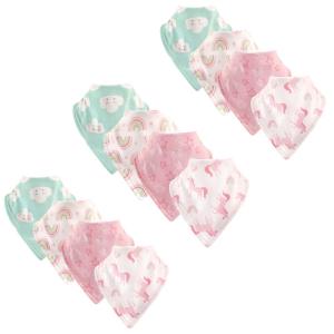 imageLuvable Friends Unisex Baby Cotton Bandana Bibs Unicorn 12Pack One SizeUnicorn 12pack