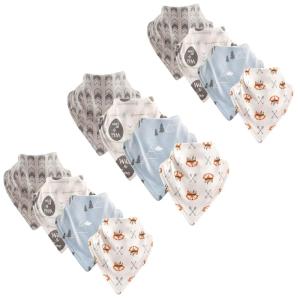 imageLuvable Friends Unisex Baby Cotton Bandana Bibs Unicorn 12Pack One SizeWild  Free 12pack