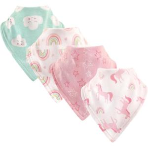 imageLuvable Friends Unisex Baby Cotton Bandana BibsRainbow
