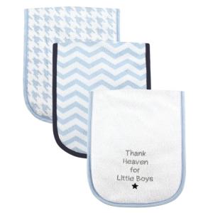 imageLuvable Friends Unisex Baby Cotton Burp Cloths with Fiber Filling Dinosaur One SizeBoy Thank Heaven