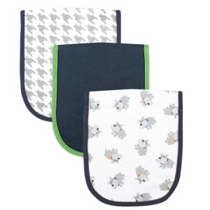 imageLuvable Friends Unisex Baby Cotton Burp Cloths with Fiber Filling Dinosaur One SizeDog