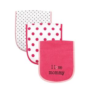 imageLuvable Friends Unisex Baby Cotton Burp Cloths with Fiber Filling Dinosaur One SizeGirl Mommy