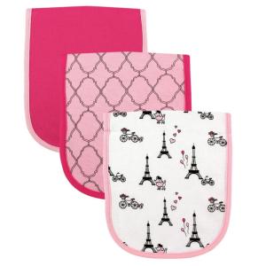 imageLuvable Friends Unisex Baby Cotton Burp Cloths with Fiber Filling Dinosaur One SizeParis