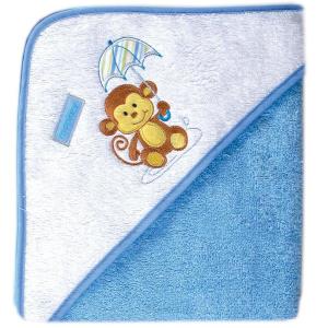 imageLuvable Friends Unisex Baby Cotton Hooded Towel Pink One SizeBlue