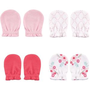 imageLuvable Friends Unisex Baby Cotton Scratch MittensFloral